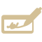 icon illustration of a bank check